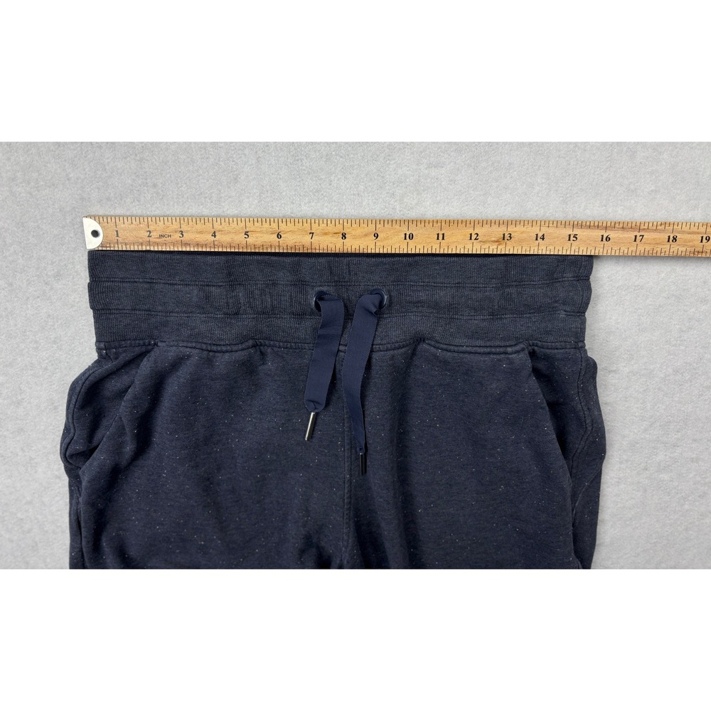 Athleta Balance Pant Womens Medium Navy Blue Heather Speckle Wide Leg Sweatpants - Picture 6 of 11